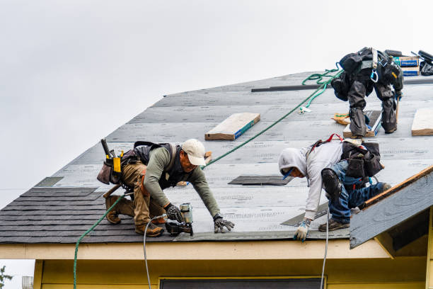 Professional Gutter Installation technician working in Osakis, MN